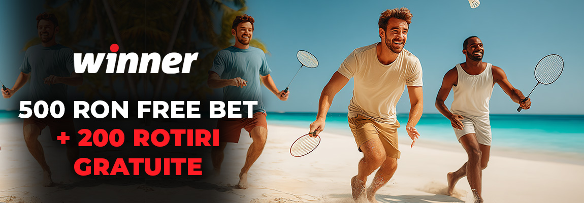 Winner Free Bet 500 RON + 200 Rotiri Gratuite 2026