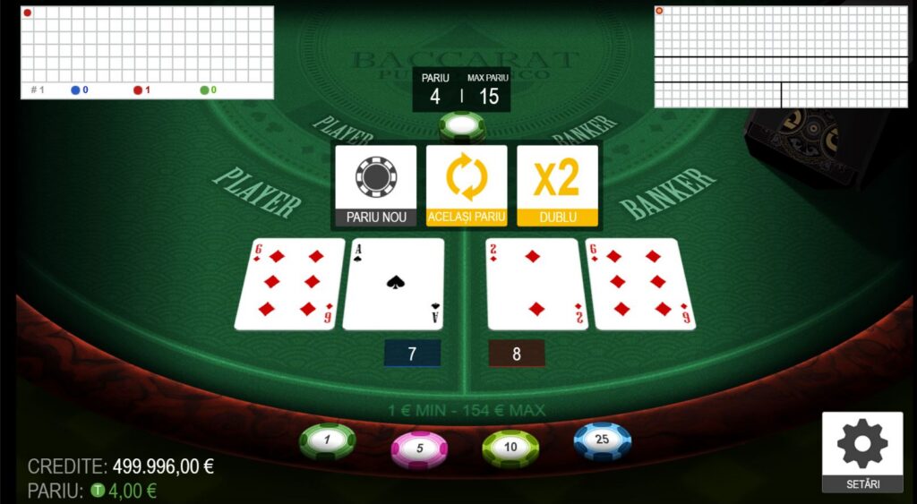 baccarat punto banco demo