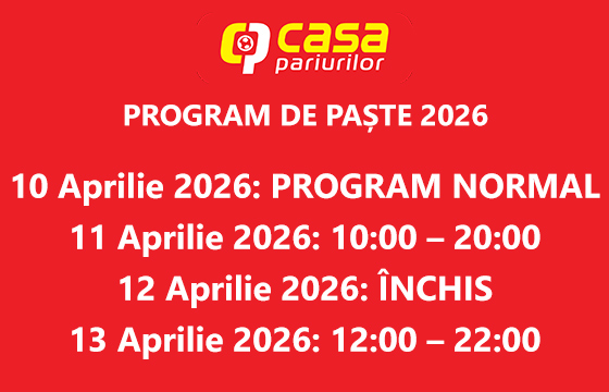 program de paște agenții casa pariurilor 2026