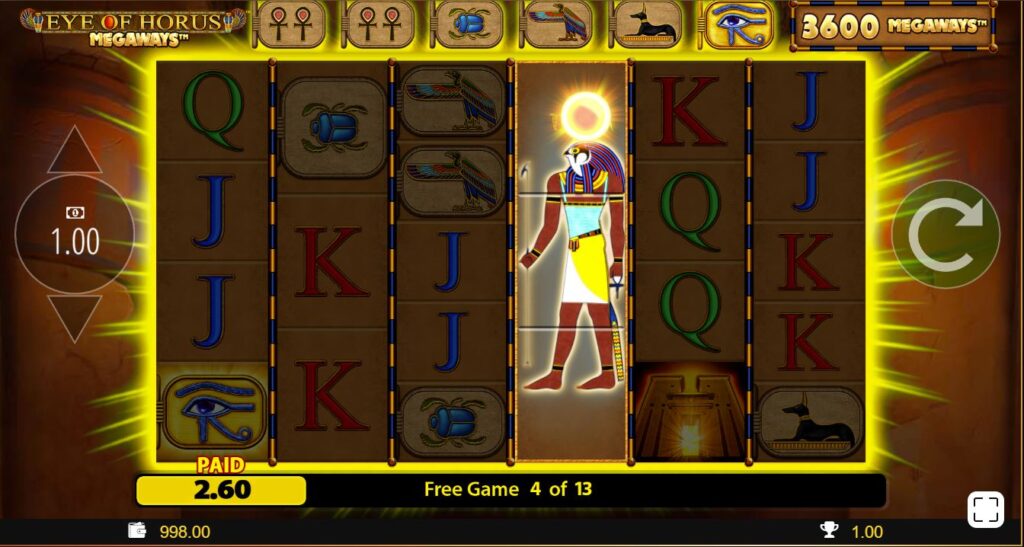 eye of the horus megaways gratis