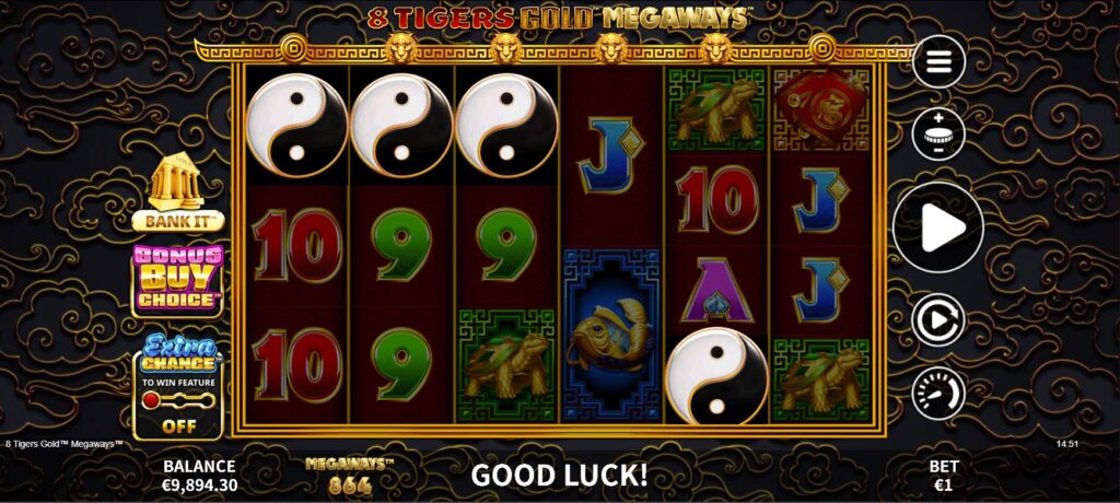 8 tigers gold megaways demo