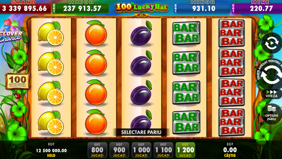 100 lucky hat clover chance