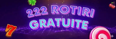 Player bonus fără depunere: 222 Rotiri Gratuite & 30 RON Freebet