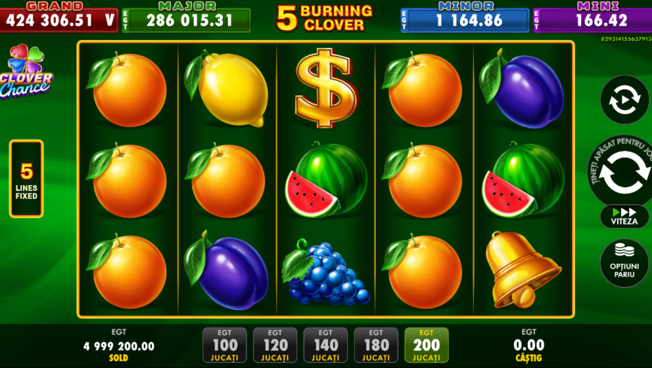 5 burning clover clover chance demo