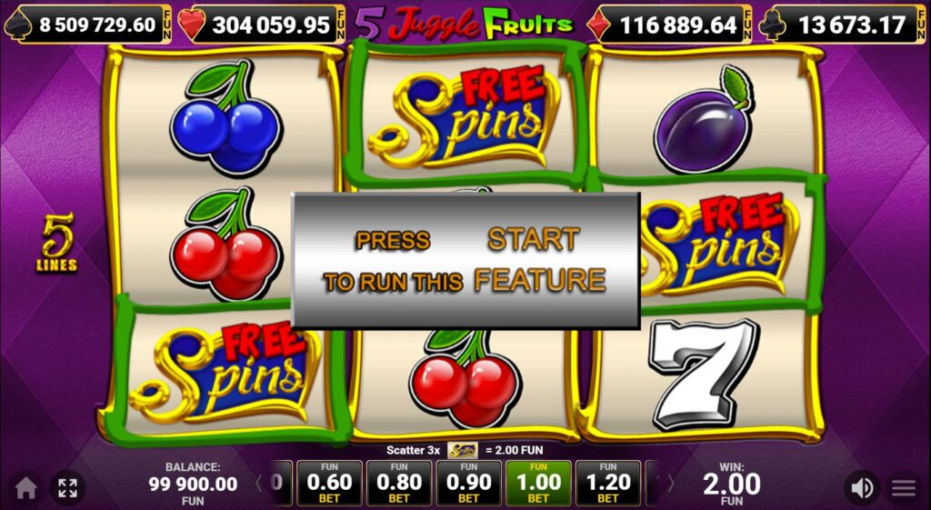 5 juggle fruits demo