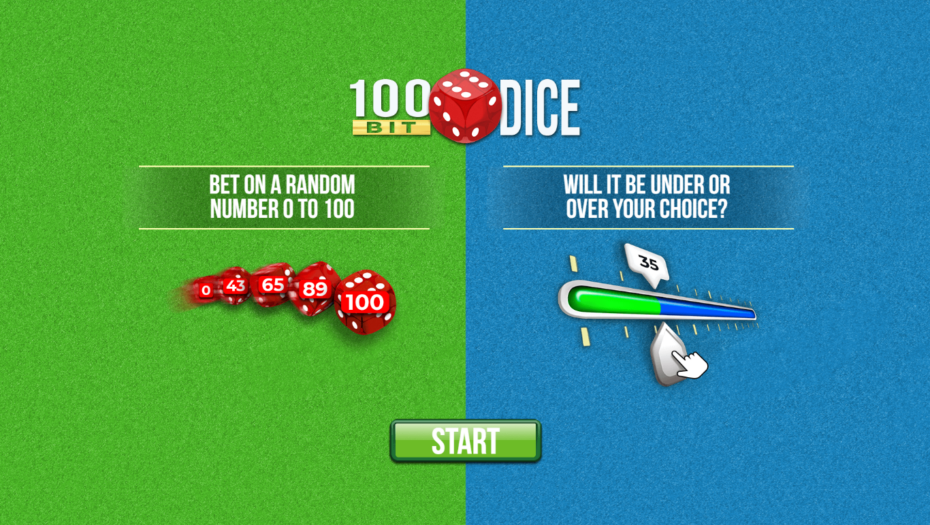 100 bit dice demo