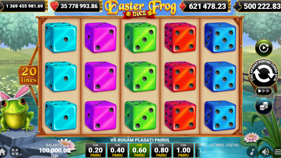 easter frog dice demo