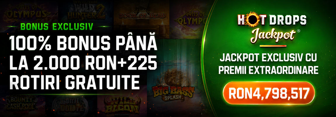 Unibet Rotiri Gratuite 2026 - 225 Rotiri + 2000 RON Bonus