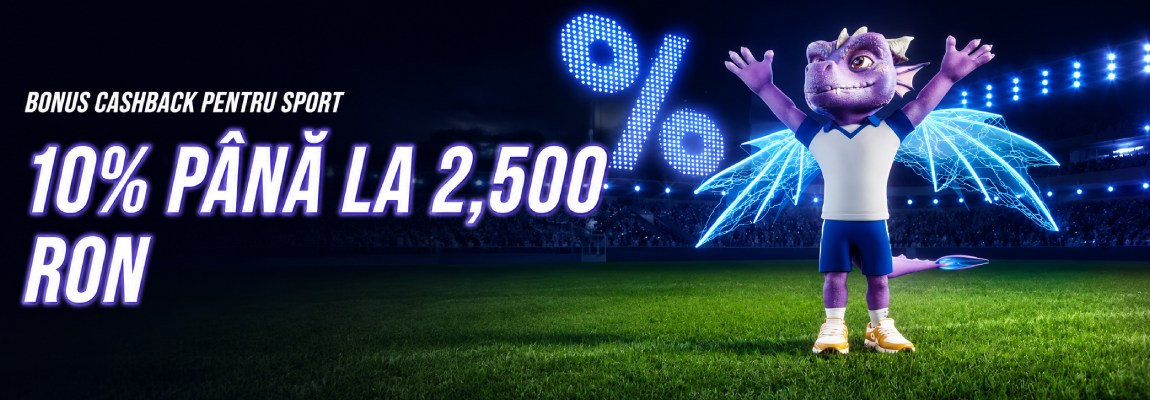 Bonus Cashback Sport Zinx Casino: 10% până la 2.500 RON