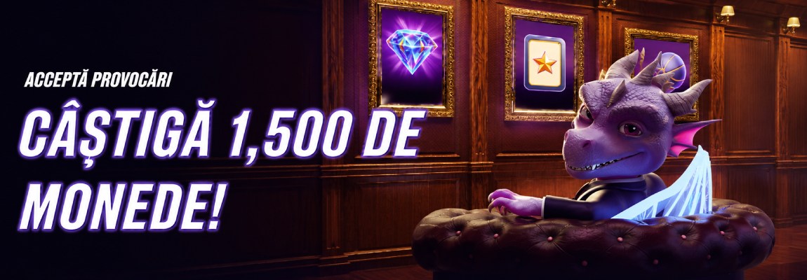 Provocări Zinx Casino: Câștigă până la 1.500 de Monede