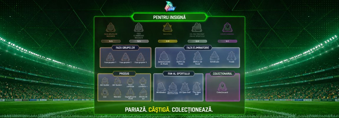 Pariuri pentru insignă Unibet: premii, condiții și înscriere