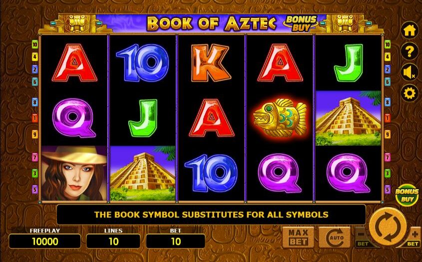 jocul book of aztec bonus buy demo