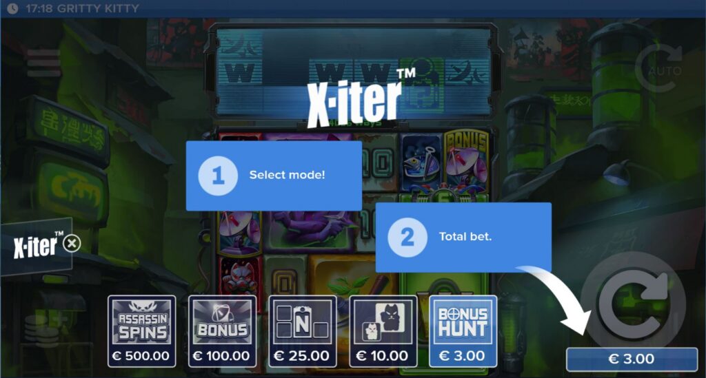 meniul x-iter la gritty kitty gratis