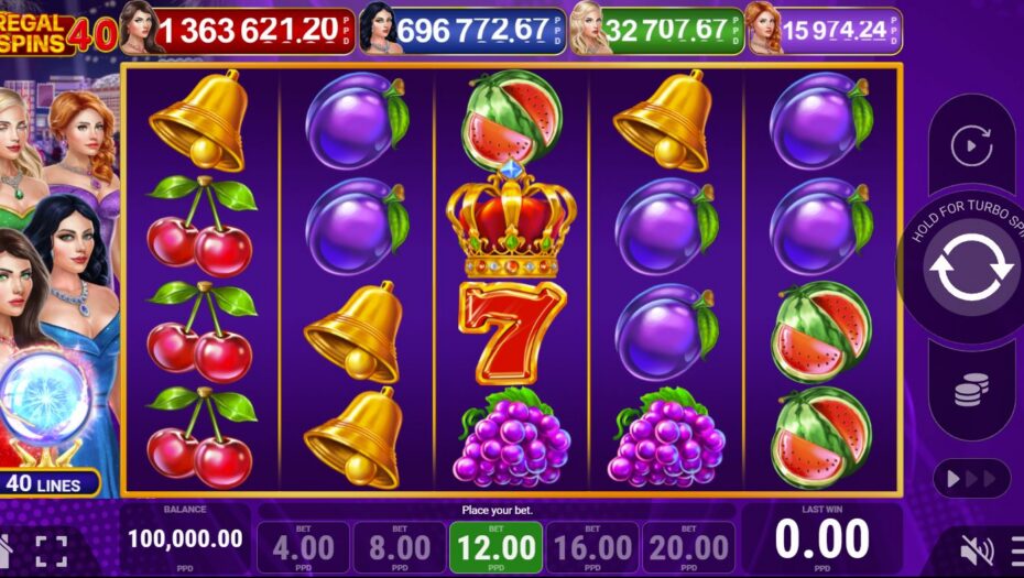 cum arată regal spins 40 gratis
