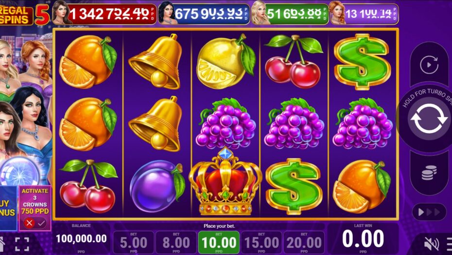 regal spins 5 gratis