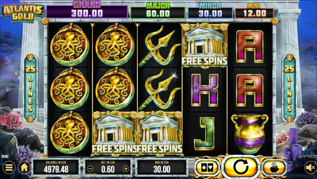 speciala în atlantis gold demo