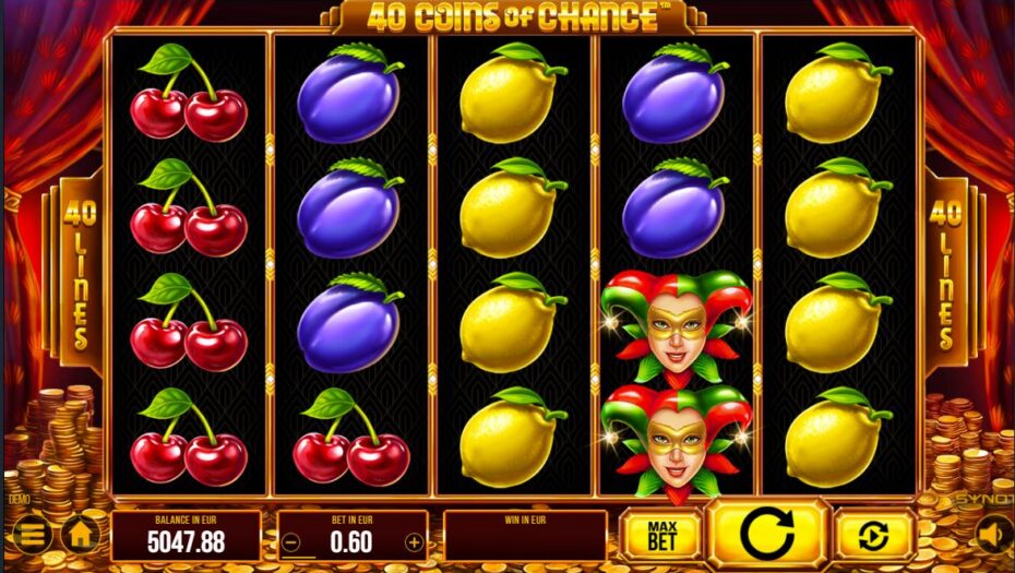 grila de joc la 40 coins of chance