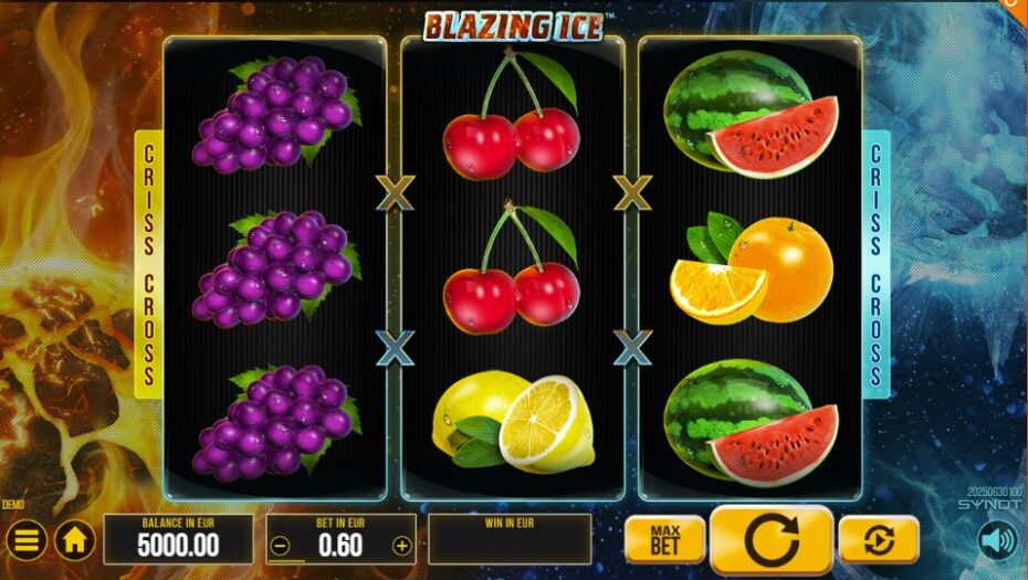 grila de joc la blazing ice demo